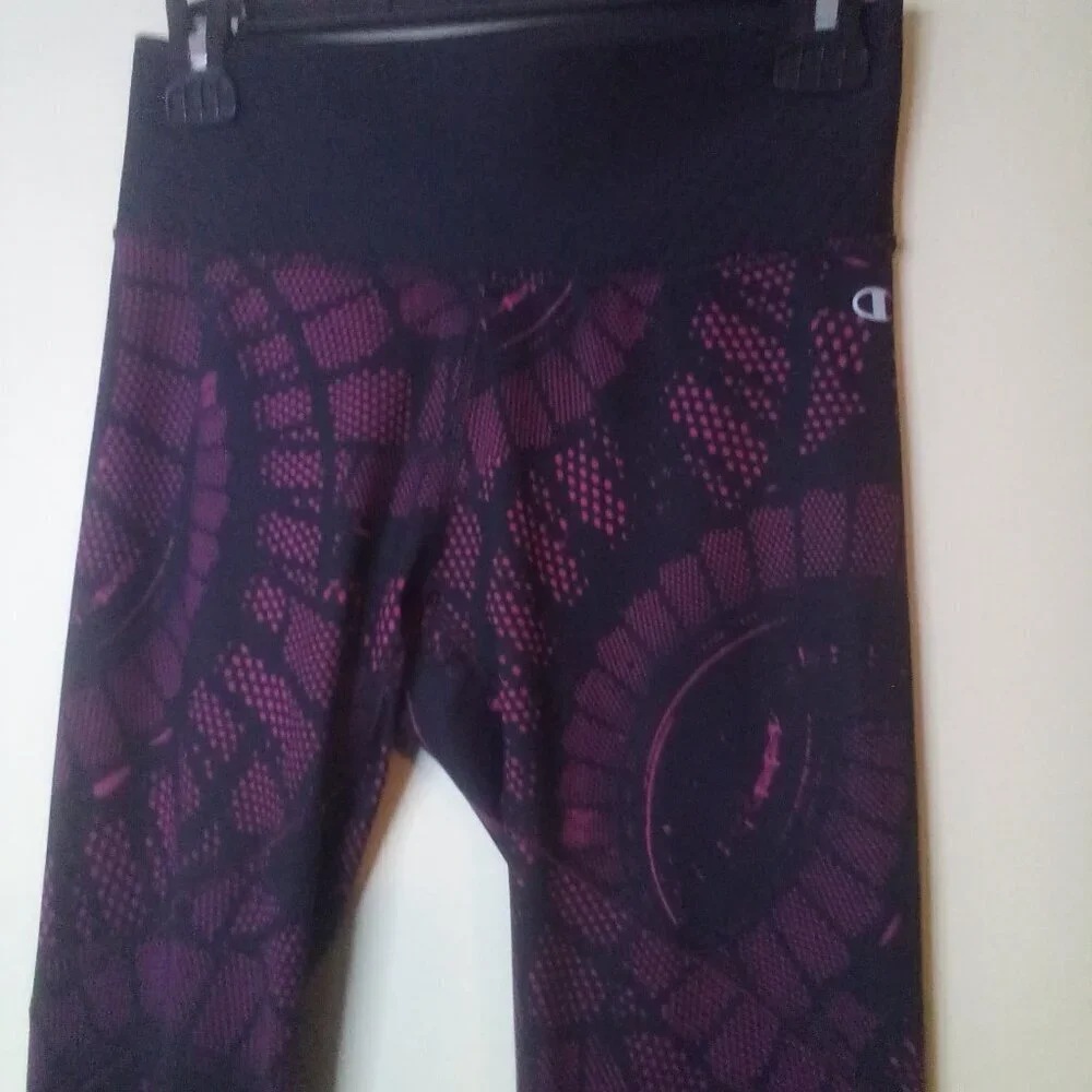 Champion Performance Leggings Women S Active Athletic PowerFlex Black Pink